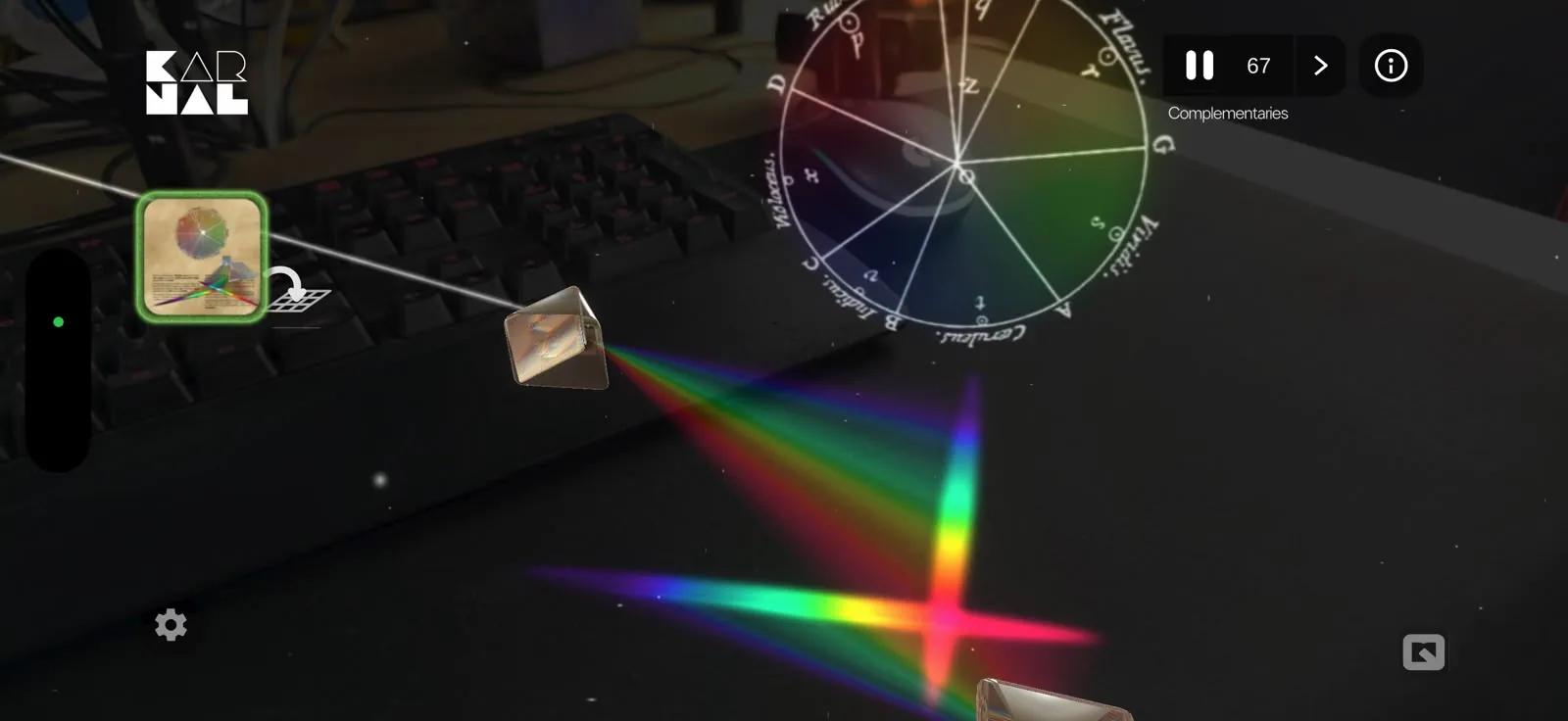 AR learning experience