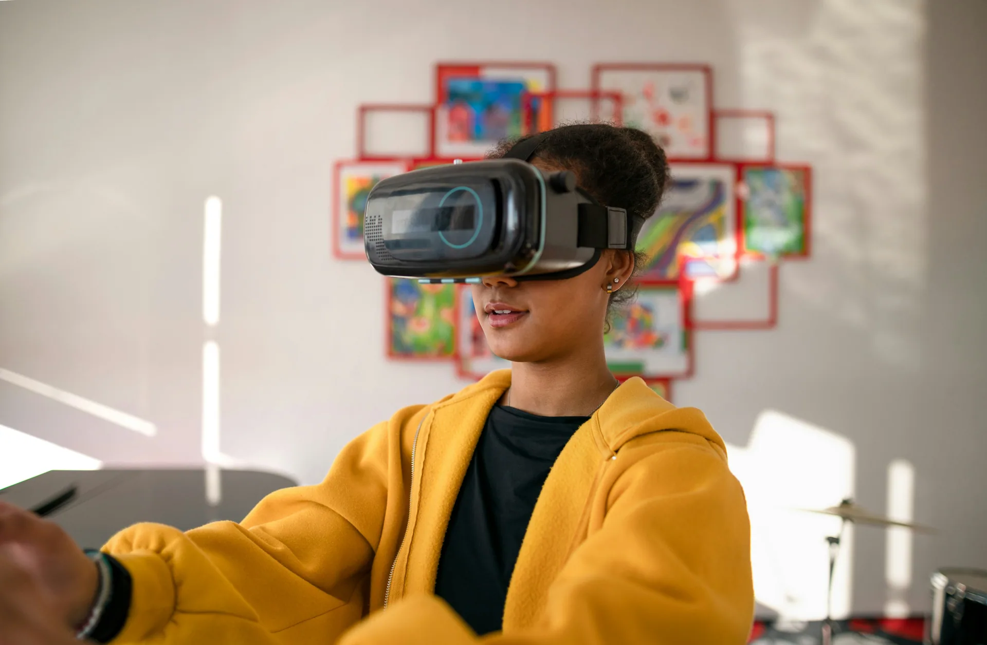 Immersive VR experience in use